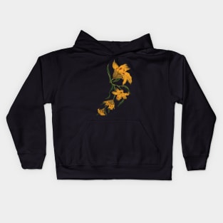 Yellow Lilies Kids Hoodie